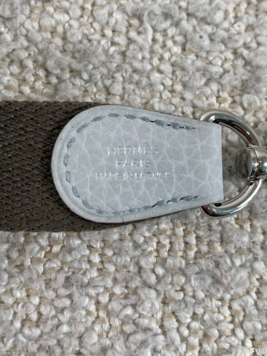 Authentic Pre-Owned Hermès Mini Evelyne TPM 16 m Bleu Pale / Gris - Picture 13 of 15